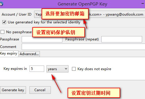 generate openpgp key