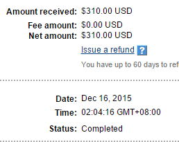 january paypal income